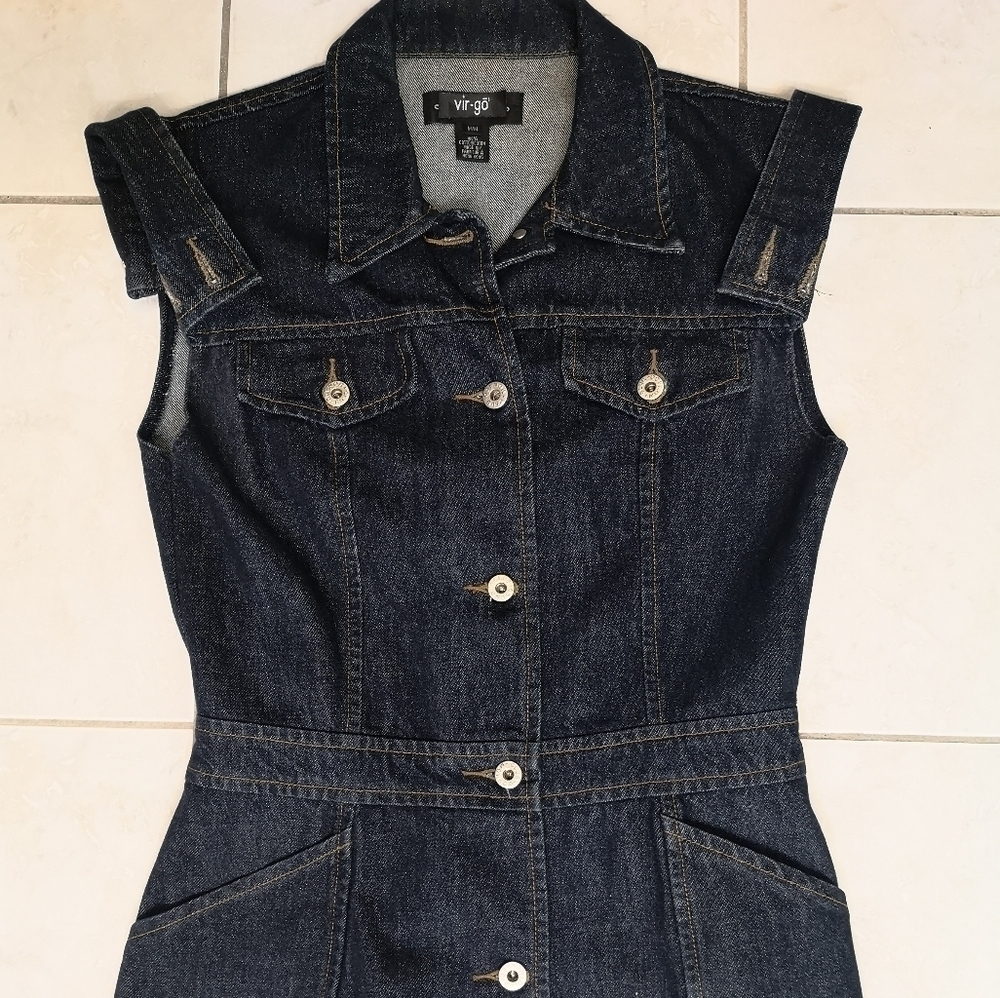SUSTAINABLE Luxury - 90s NeoVintage Eco-lux Denim Vest | TheStyleMinr